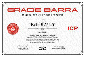 Professional Jiu-Jitsu Instructor Gracie Barra ICP